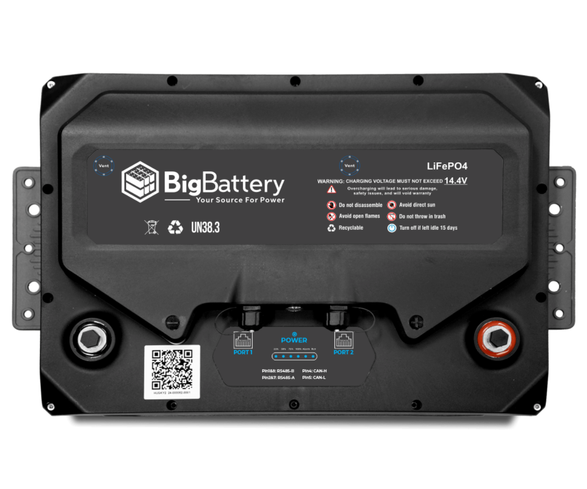 BigBattery 12V HUSKY 2 INV Lithium Battery 5.12kWh 400Ah LiFePO4 Inverter Comms
