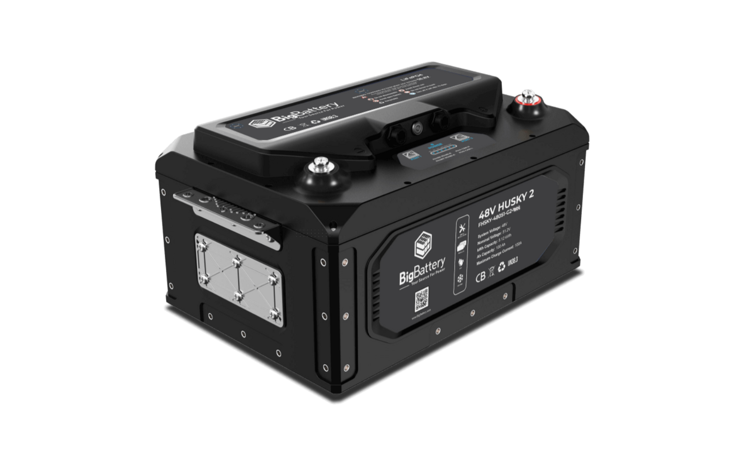 BigBattery 48V HUSKY 2 INV Lithium Battery 5.12kWh 100Ah LiFePO4 Inverter Comms