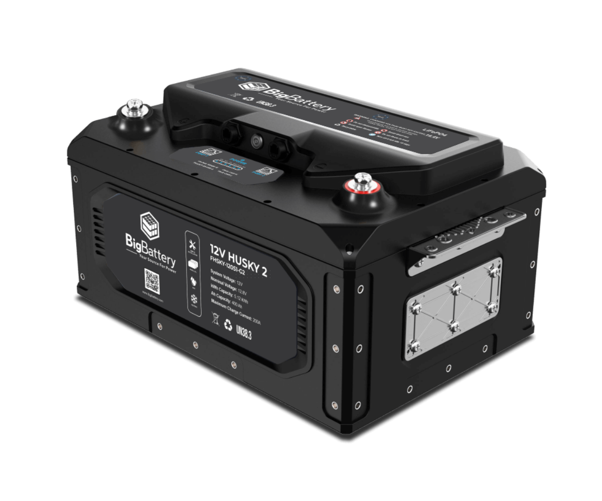 BigBattery 12V HUSKY 2 INV Lithium Battery 5.12kWh 400Ah LiFePO4 Inverter Comms