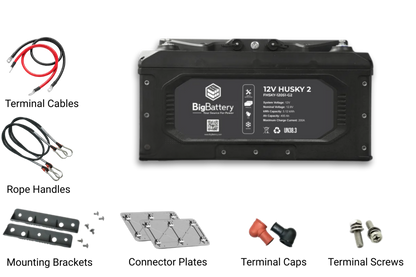 BigBattery 12V HUSKY 2 INV Lithium Battery 5.12kWh 400Ah LiFePO4 Inverter Comms