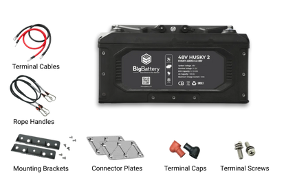 BigBattery 48V HUSKY 2 PWR | 5.12kWh LiFePO4 – High Power Golf Cart UTV Industrial Battery