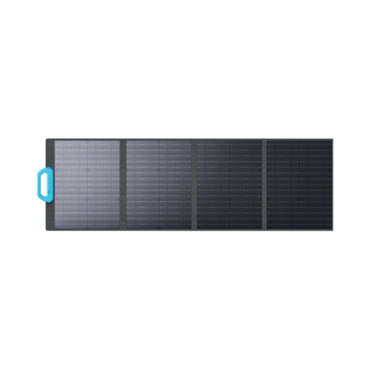 BLUETTI PV120 Solar Panel 120W, portable solar charger with high-efficiency monocrystalline cells.
