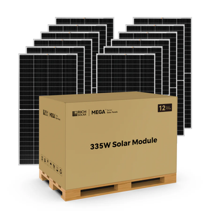 RICH SOLAR MEGA 335 PRO 335 Watt Solar Panel | Premium Grid-Tie & Off-Grid Solar Panel