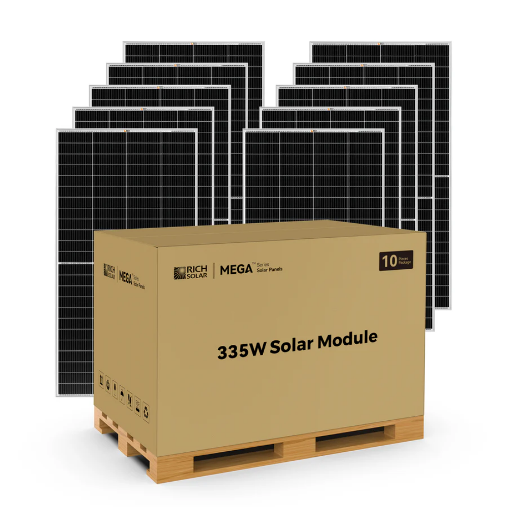RICH SOLAR MEGA 335 PRO 335 Watt Solar Panel | Premium Grid-Tie & Off-Grid Solar Panel