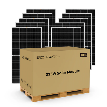 RICH SOLAR MEGA 335 PRO 335 Watt Solar Panel | Premium Grid-Tie & Off-Grid Solar Panel