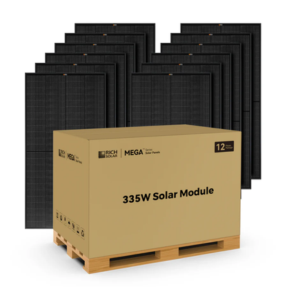 RICH SOLAR MEGA 335 PRO 335 Watt Solar Panel | Premium Grid-Tie & Off-Grid Solar Panel