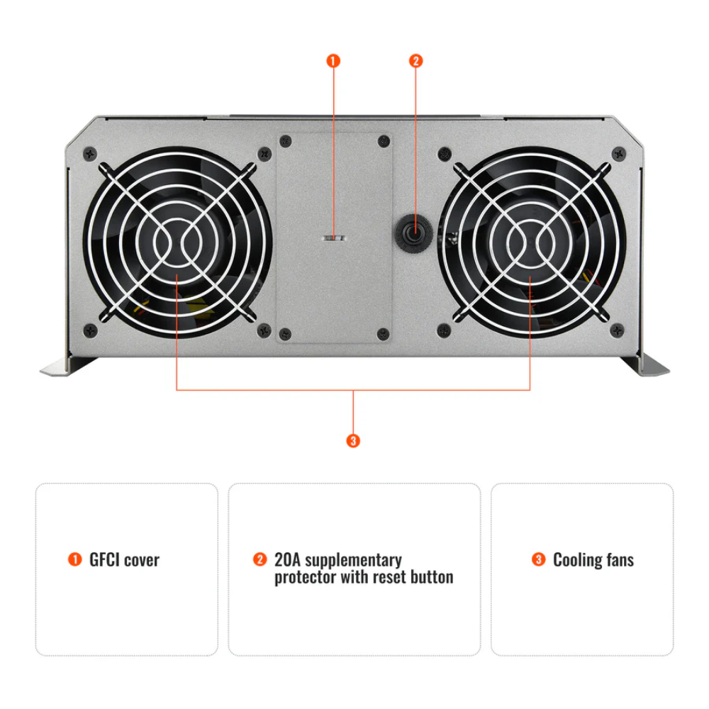 RICH SOLAR NOVA SUPERCHARGER 3K | 3000W 12V Pure Sine Wave Inverter Charger