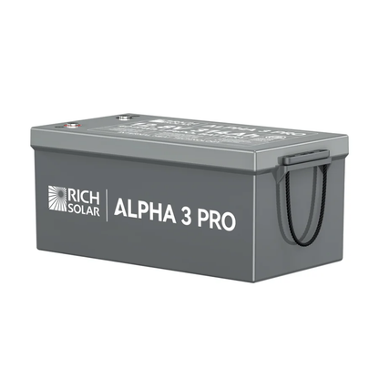 RICH SOLAR ALPHA 3 PRO | 12V 314Ah LiFePO4 Battery with Built-in Heater & Bluetooth