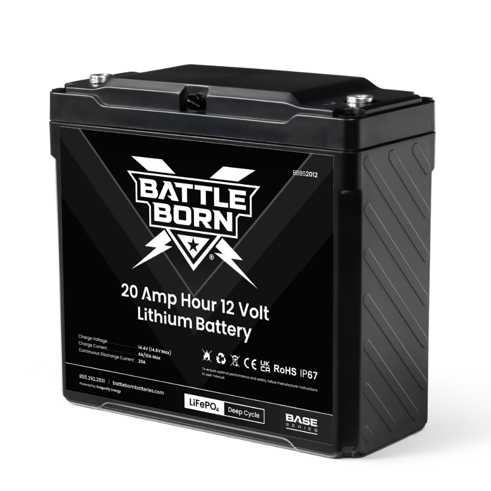 Battle Born 20Ah 12V LiFePO4 Deep Cycle Battery | Base Series