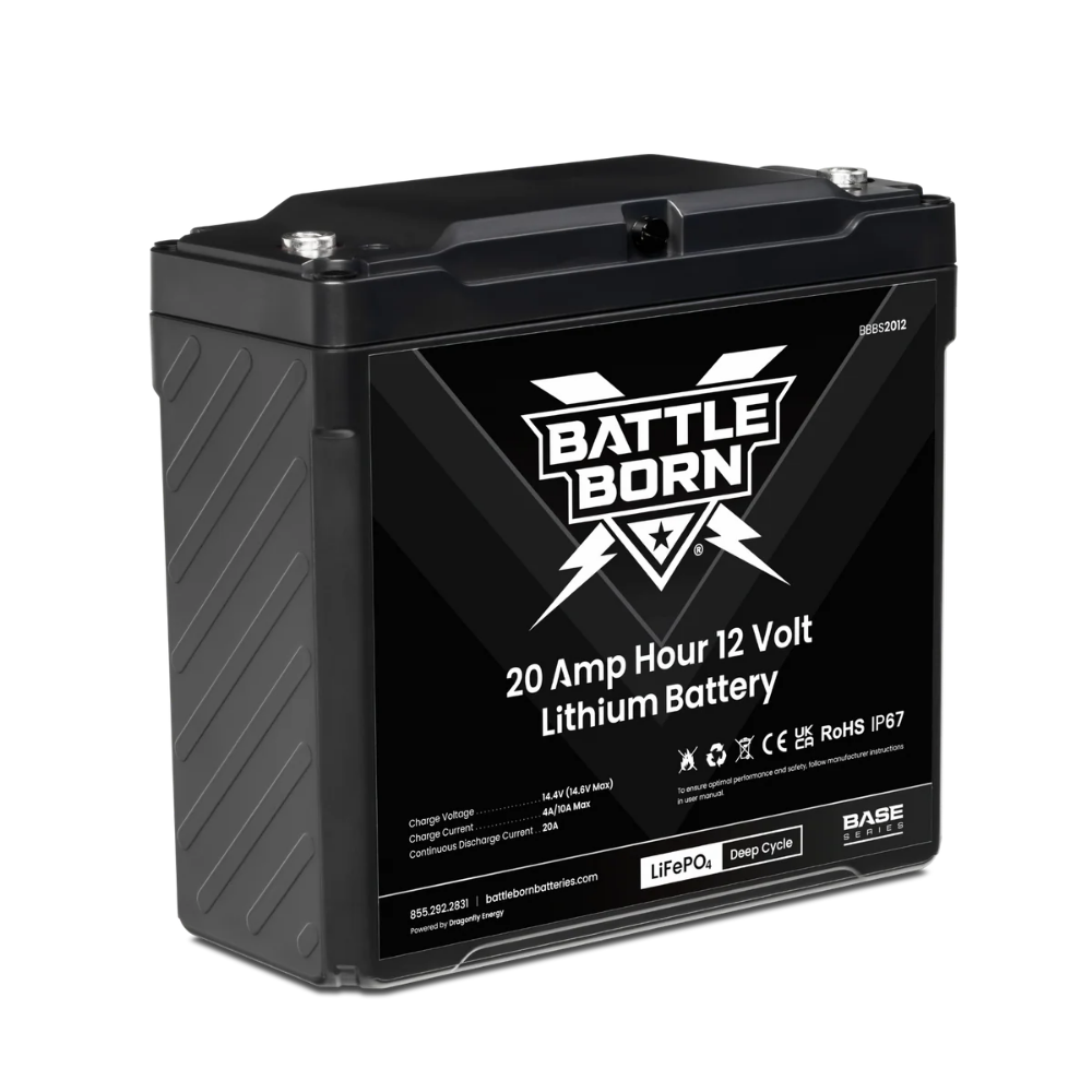 Battle Born 20Ah 12V LiFePO4 Deep Cycle Battery | Base Series