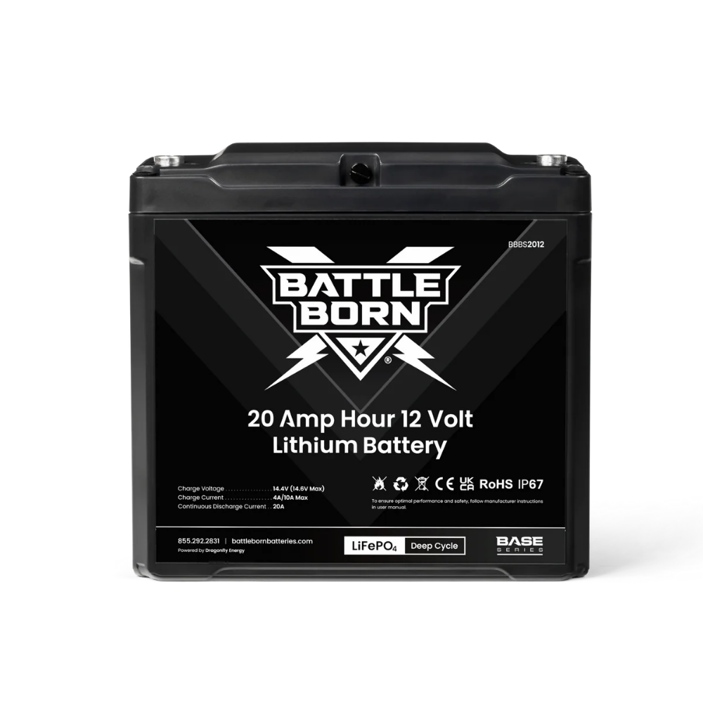 Battle Born 20Ah 12V LiFePO4 Deep Cycle Battery | Base Series