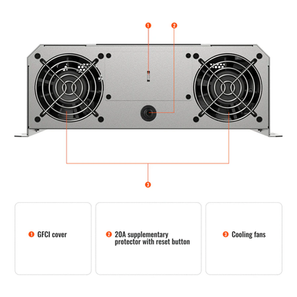 RICH SOLAR NOVA SUPERCHARGER 2K | 2000W 12V Pure Sine Wave Inverter Charger