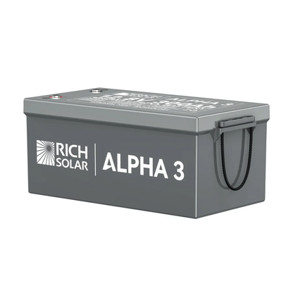 RICH SOLAR ALPHA 3 | 12V 300Ah LiFePO4 Battery with Internal Heat Technology & Bluetooth