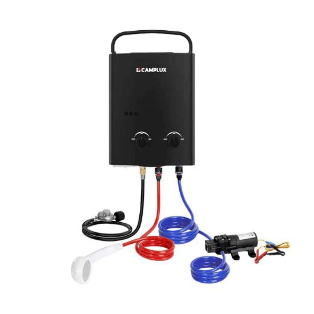 Camplux 5L 1.32 GPM Outdoor Portable Tankless Water Heater - With Pump Bundle