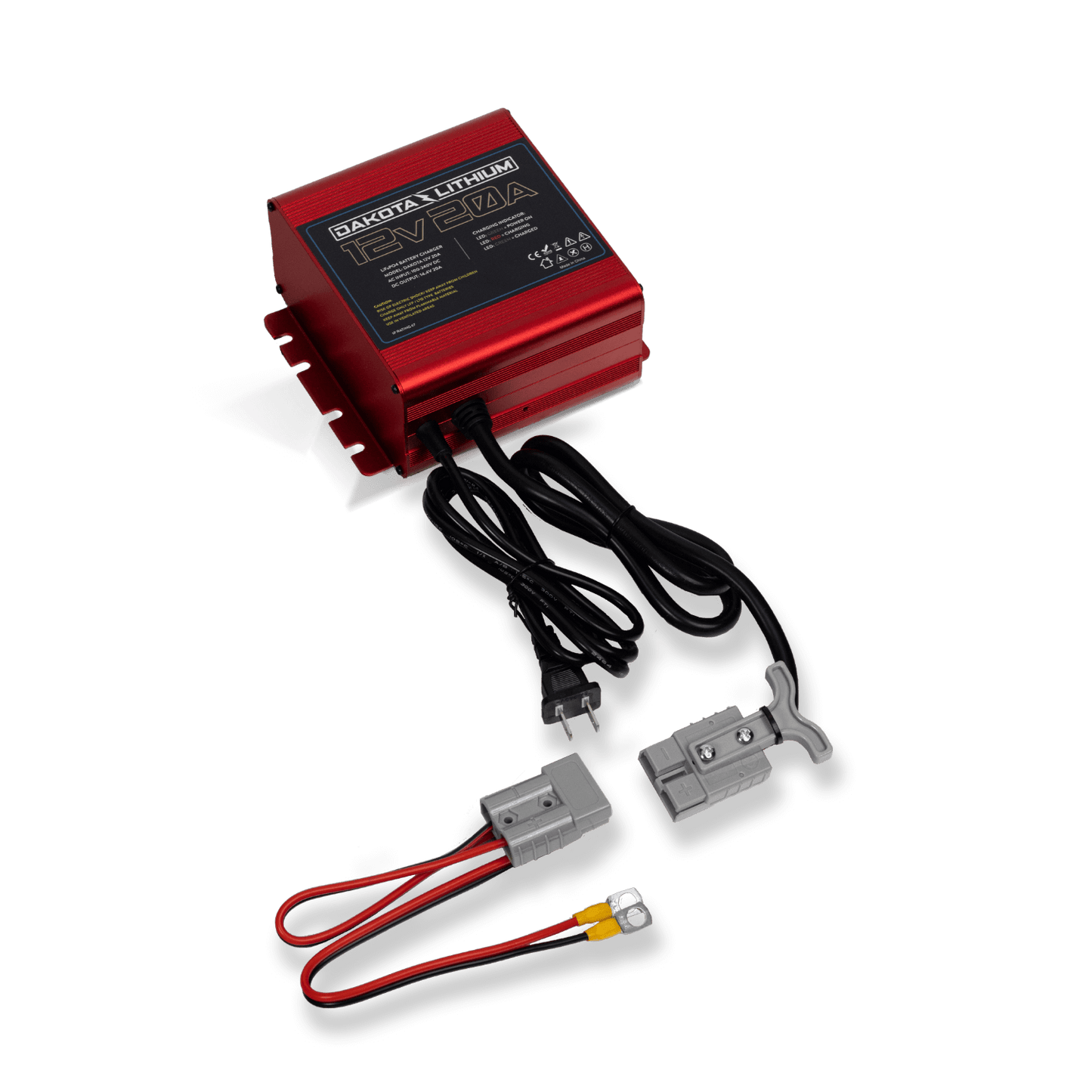 Dakota Lithium Ultra Fast 12V 20A Waterproof Lithium LiFePO4 Onboard Battery Charger