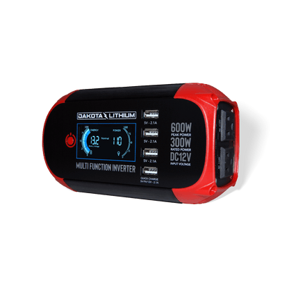 Dakota Lithium Multi Function 300W Power Inverter DC 12V to 110V AC Converter