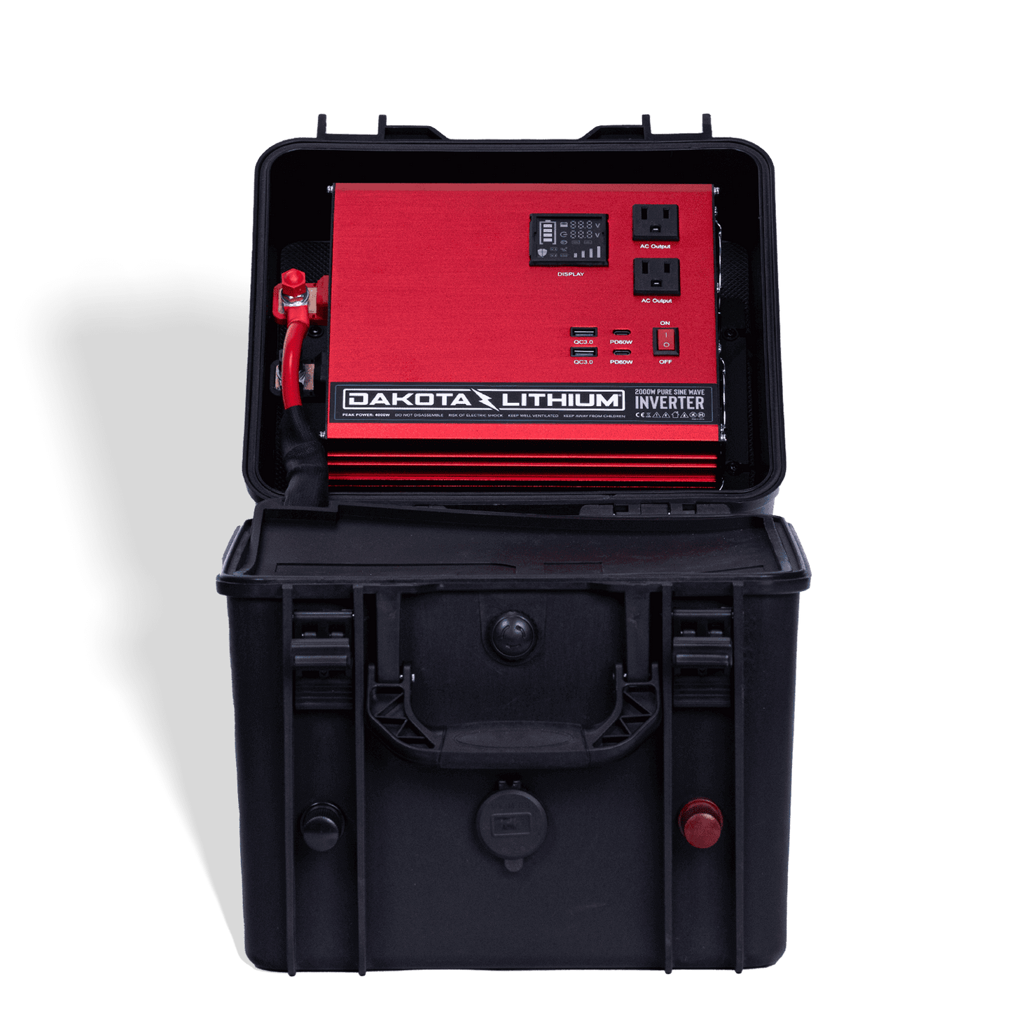 Dakota Lithium Powerbox+ 135 Waterproof Solar Generator, 12V 135Ah DL+ 1,000CCA Battery Included