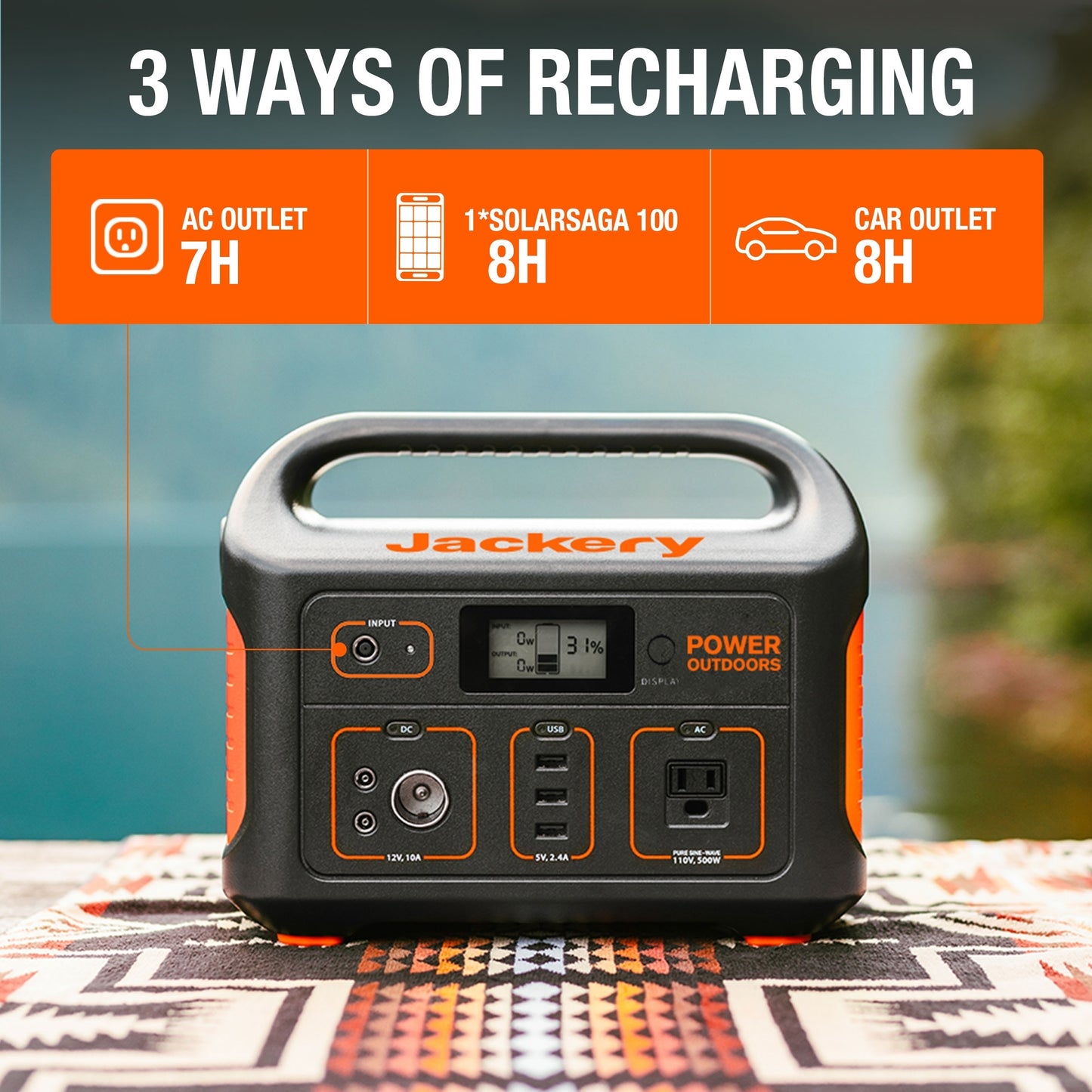 Jackery Explorer 550 Portable Power Station