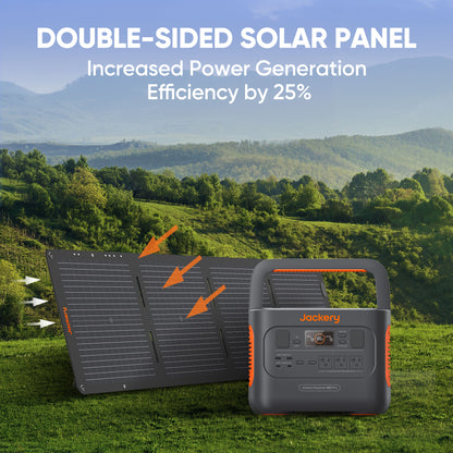 Jackery Explorer 880 Pro Solar Generator 880Wh Fast Charge 1000-Watt Portable Power Station (1 Solar Panel Included)