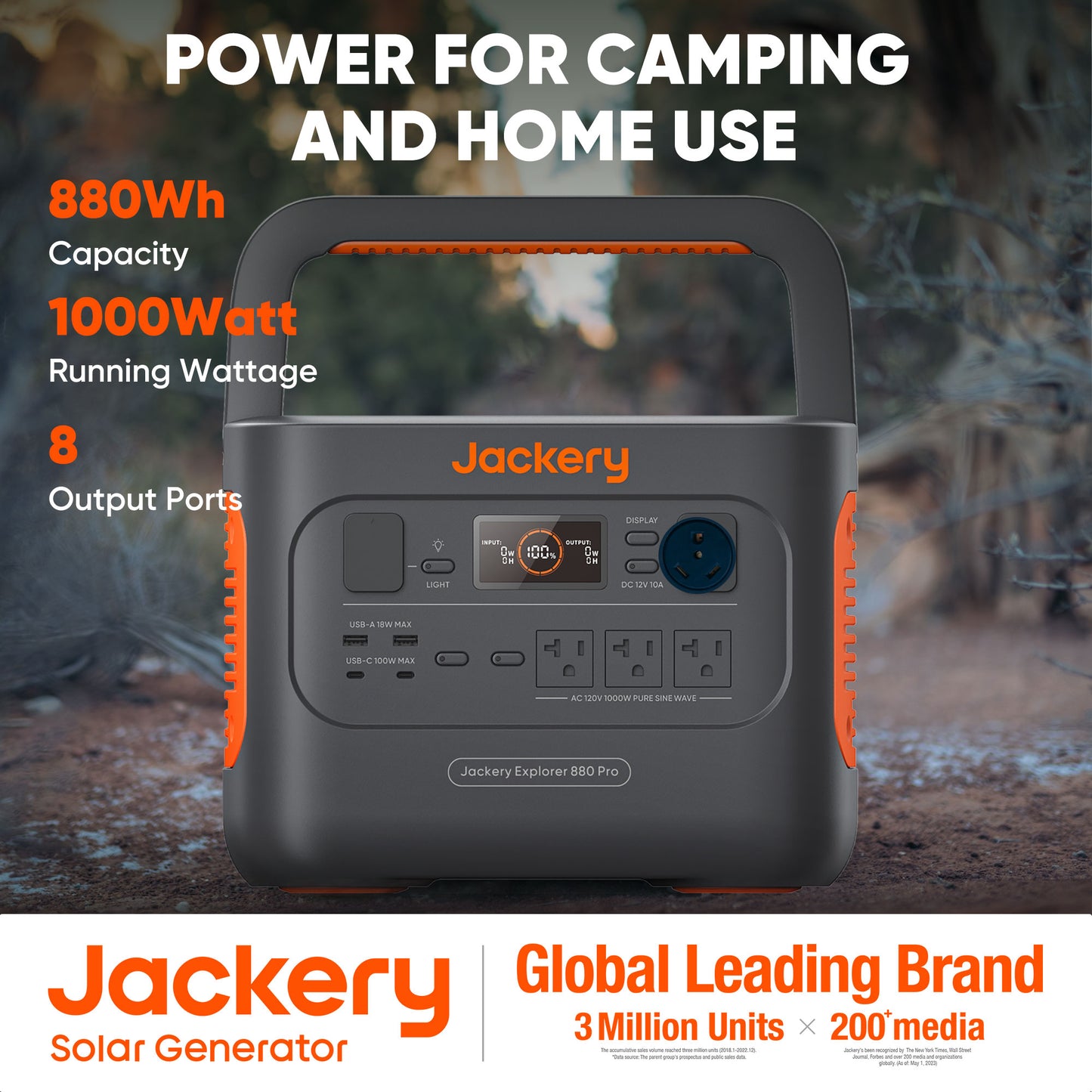 Jackery Explorer 880 Pro Portable Power Station (E880PRO)