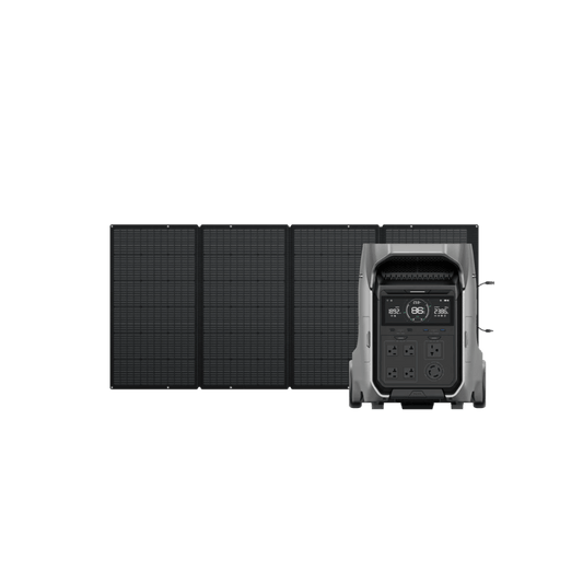 EcoFlow DELTA Pro 3 Portable Power Station + EcoFlow 400W Portable Solar Panel