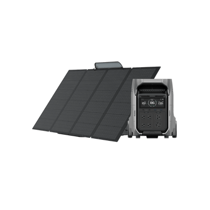 EcoFlow DELTA Pro 3 Portable Power Station + EcoFlow 400W Portable Solar Panel