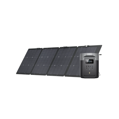 EcoFlow DELTA 2 Max + 220W Portable Solar Panel