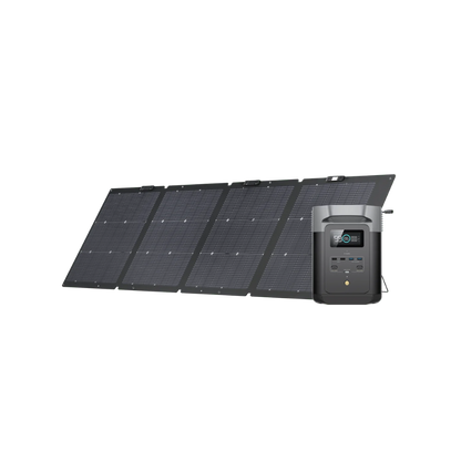 EcoFlow DELTA 2 + 110W Portable Solar Panel