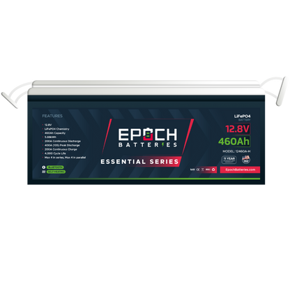 Epoch - 12V 460Ah Essential Series - Bluetooth & Heated LiFePO4 Battery