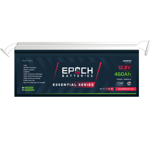 Epoch - 12V 460Ah Essential Series - Bluetooth & Heated LiFePO4 Battery