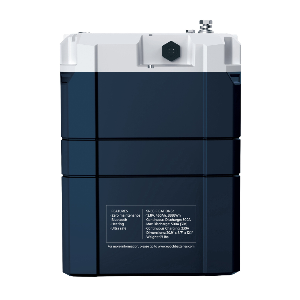 Epoch - 12V 460Ah V2 Elite Series - Heated & Bluetooth & Victron Comms LiFePO4 Battery