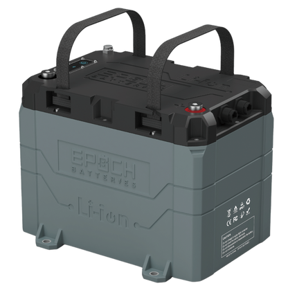 Epoch Batteries - 12V 50Ah LiFePO4 Lithium Battery - Bluetooth, Heating, Waterproof