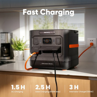 Jackery Explorer 1500 Ultra Portable Power Station 1536 Wh