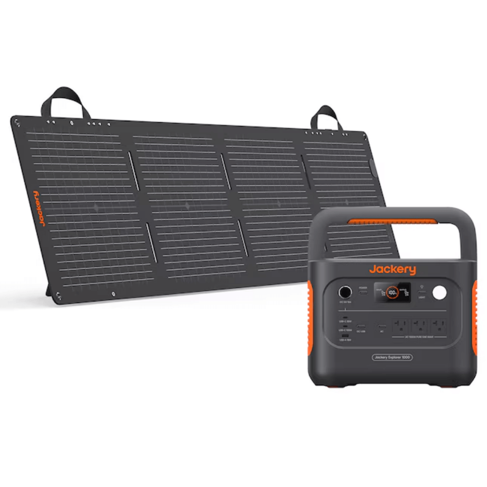 Jackery Explorer 1000 V2 Portable Power Station + 100W Mini