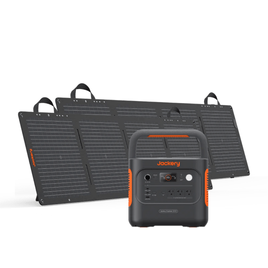 Jackery Explorer 2000 V2 Portable Power Station + 2 x 100W Mini