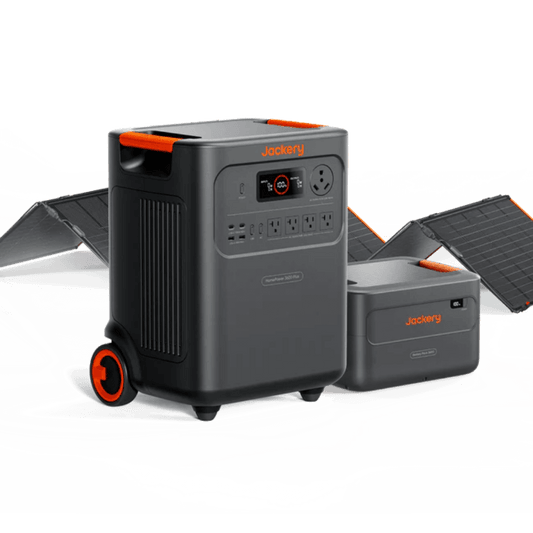Jackery HomePower 3600 Plus + Battery Pack + (7.2Wh) SolarSaga 500 X