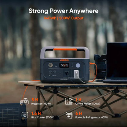 Jackery Explorer 600 v2 Portable Power Station + SolarSaga 100W Air x 1