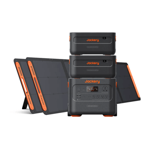 Jackery Solar Generator E2000 Plus Kit + (2000 Battery Pack x2 )+ (SolarSaga 200W x 2)