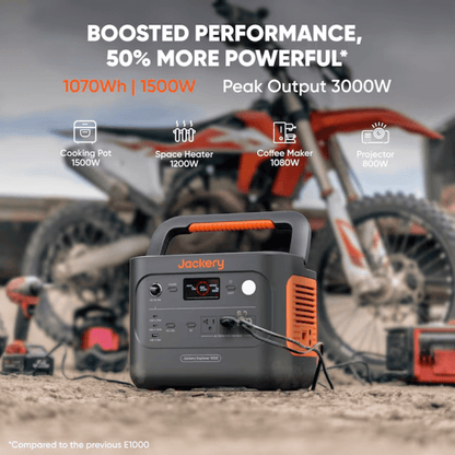 Jackery Explorer 1000 V2 Portable Power Station + 100W Mini