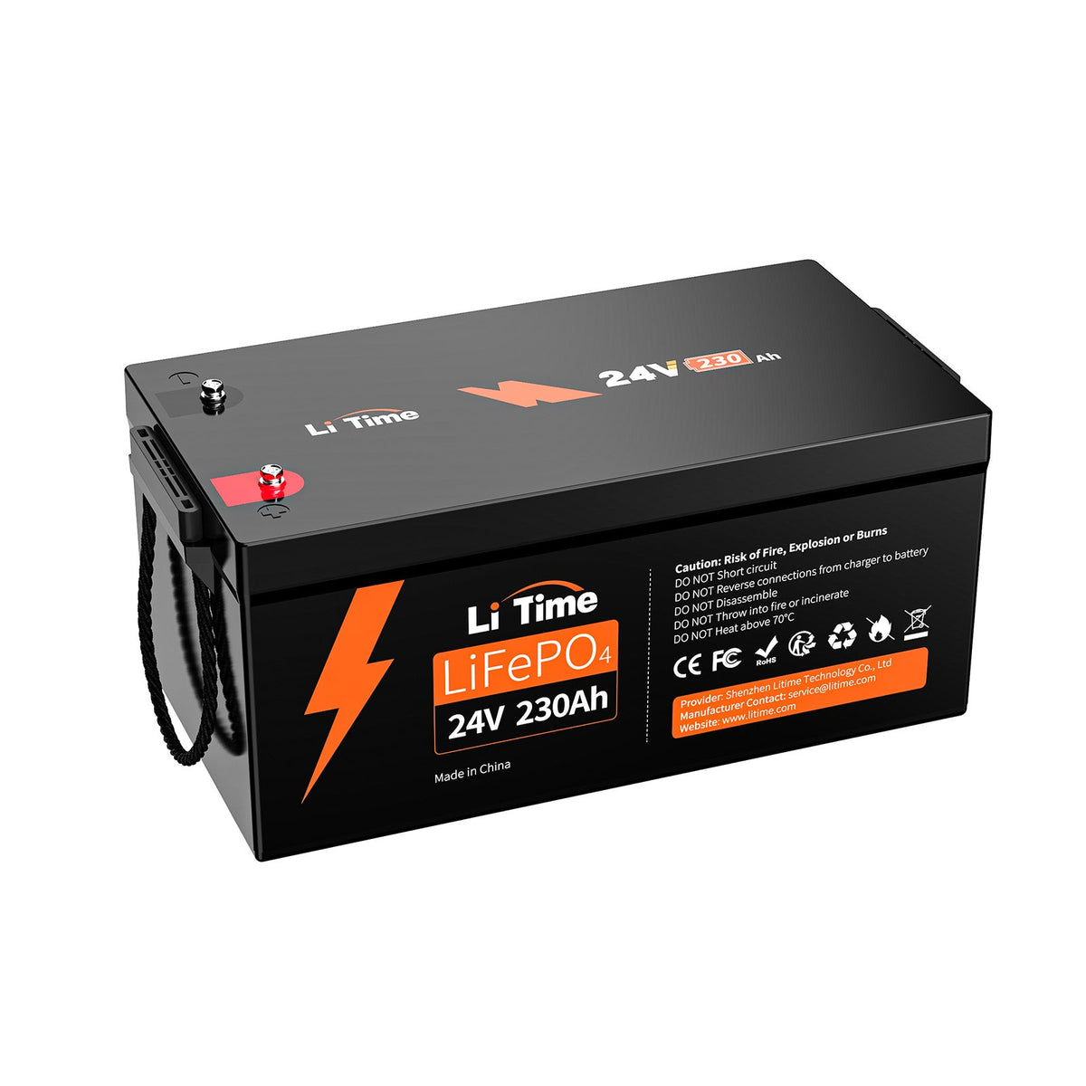 LiTime 24V 230Ah Group 8D LiFePO4 Deep Cycle Lithium Battery