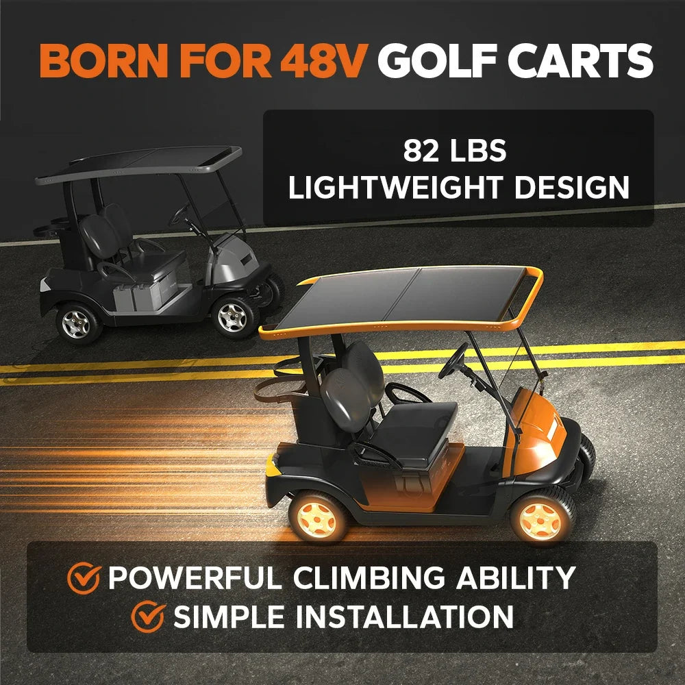 LiTime 48V (51.2V) 100Ah Bluetooth Golf Cart Lithium Battery