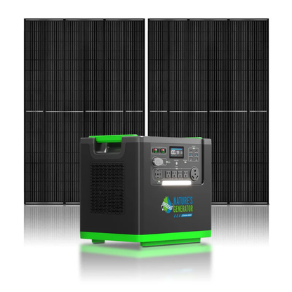 Nature's Generator Lithium 6000 with Solar Panel