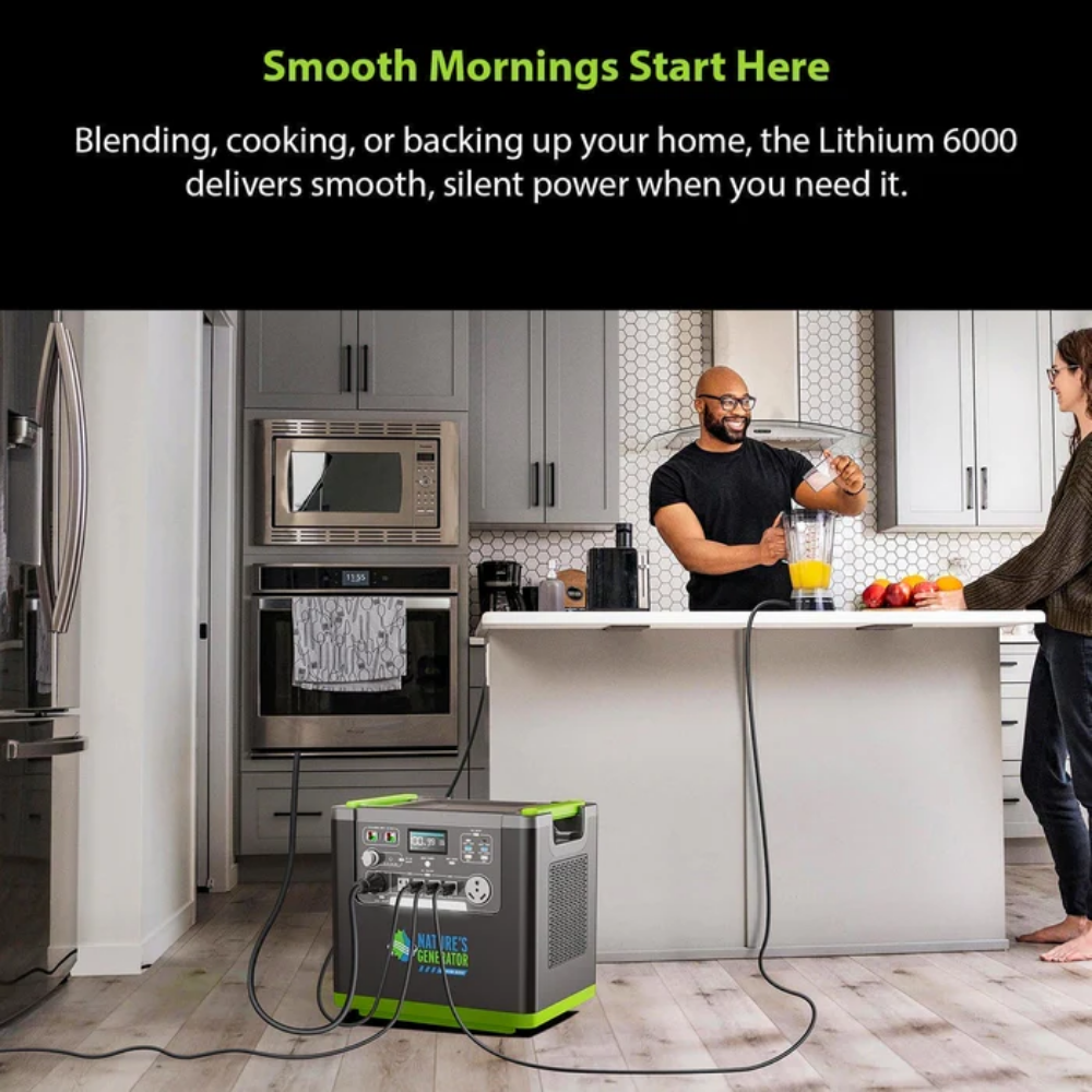 Nature's Generator Lithium 6000 Power Station