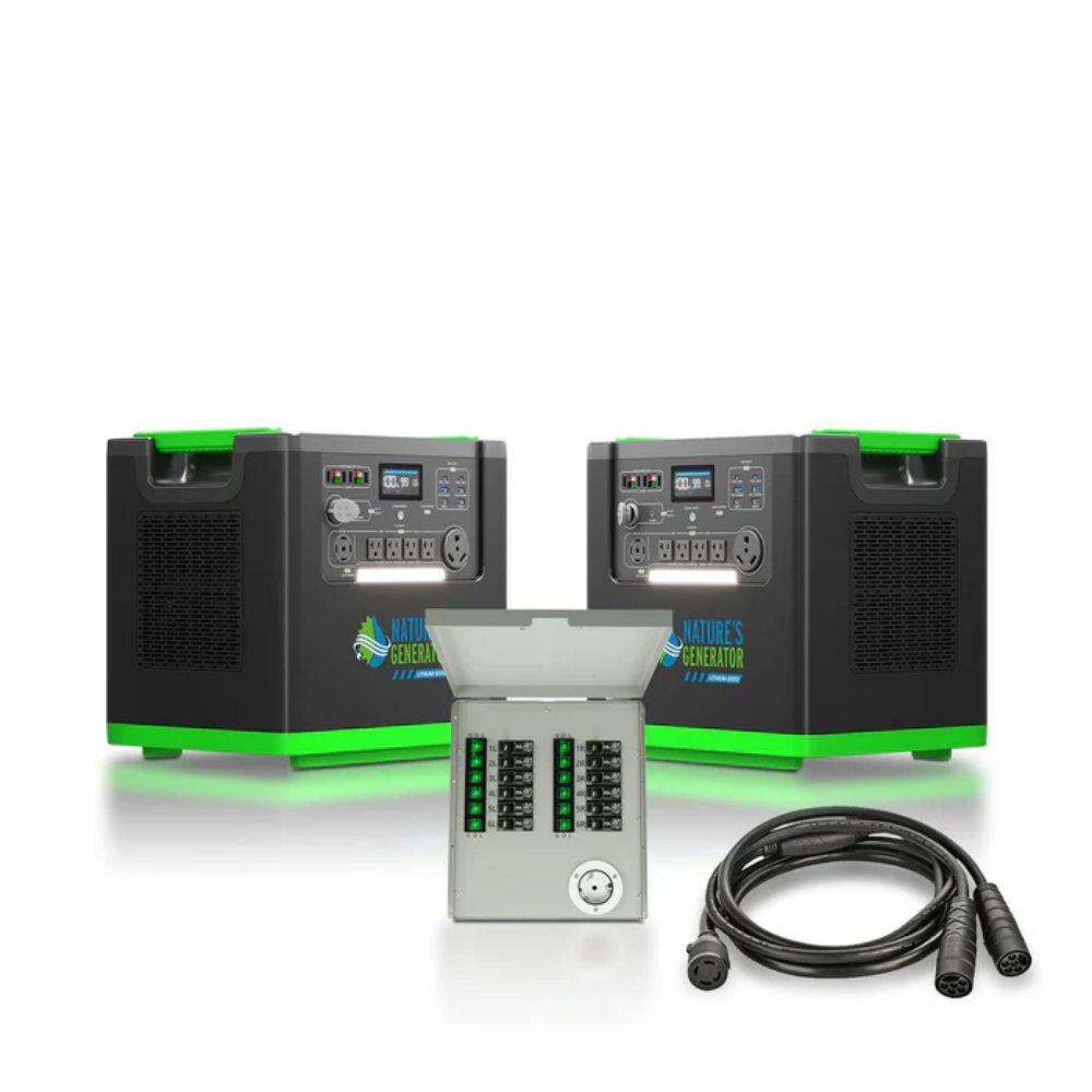 Nature's Generator Lithium 6000 and Transfer Switch
