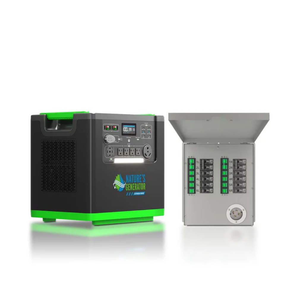 Nature's Generator Lithium 6000 and Transfer Switch