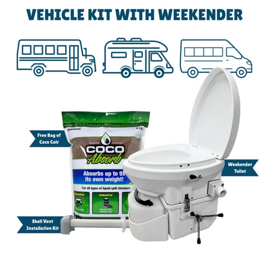 Nature's Head Vehicle Kit with Weekender Composting Toilet — Van, RV & Camper