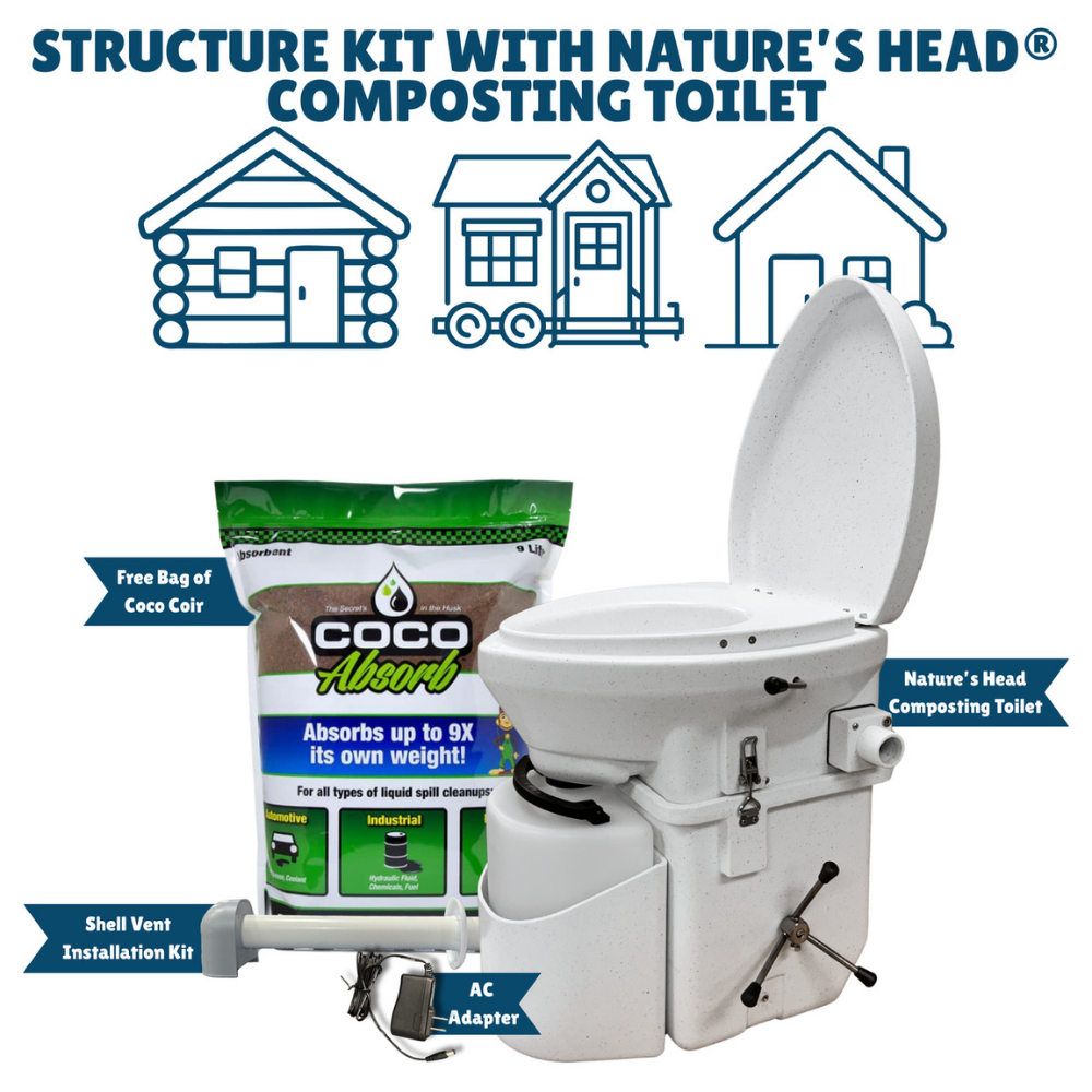Nature's Head® Structure Kit with Composting Toilet — Tiny Home, Cabin & Off-Grid
