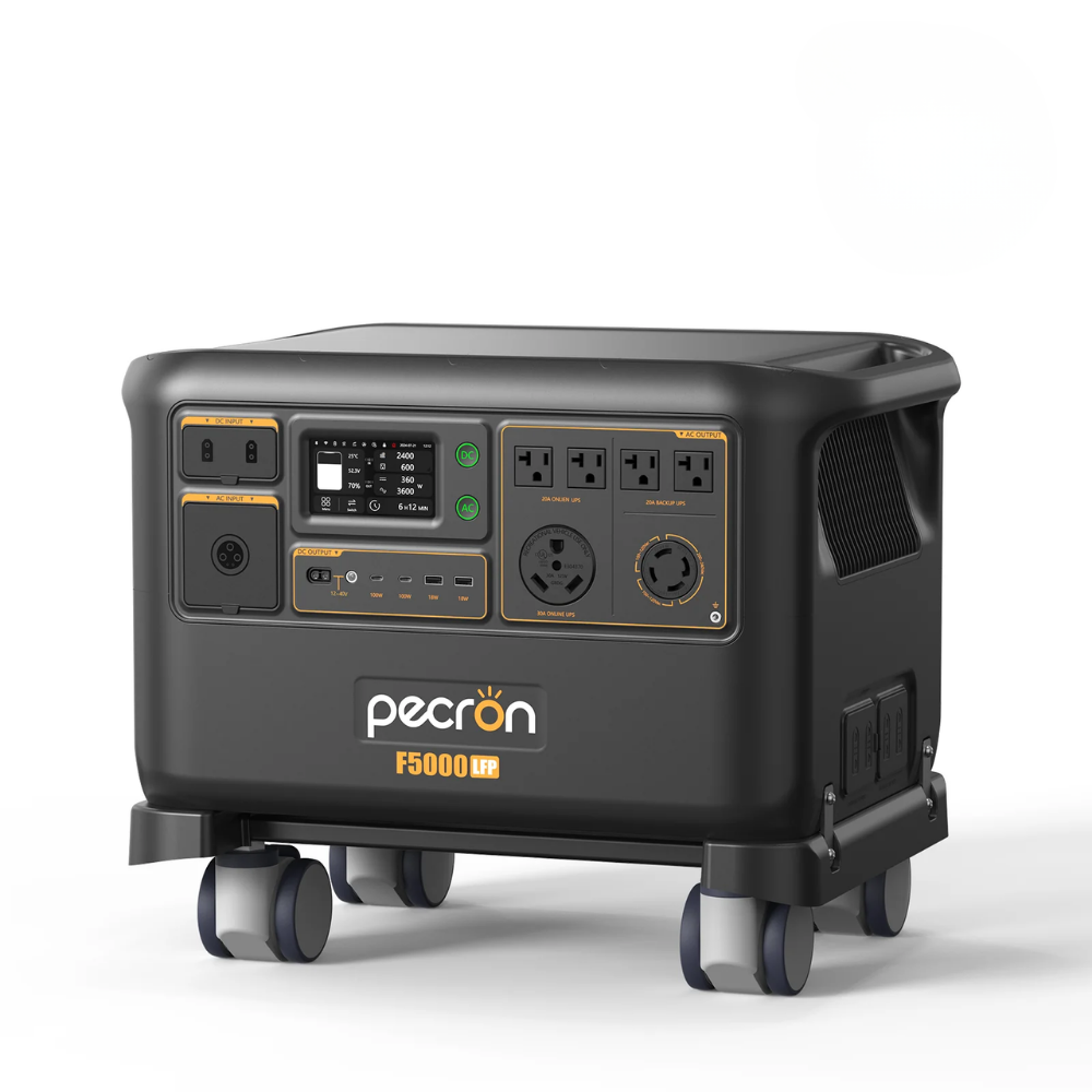 PECRON F5000LFP Portable Power Station 7200W 5120Wh 120V/240V
