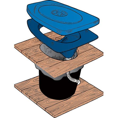 Separett Urine Separating Privy Set Styrofoam Seat Blue