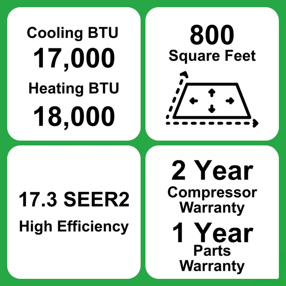 MRCOOL DIY Select 18K BTU Single Zone Mini Split System 230V with 11.5 ft. Quick Connect Line Set